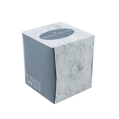 Regal Touch 2-Ply Facial Tissue, Cube Box, 85 Sheets Per Box